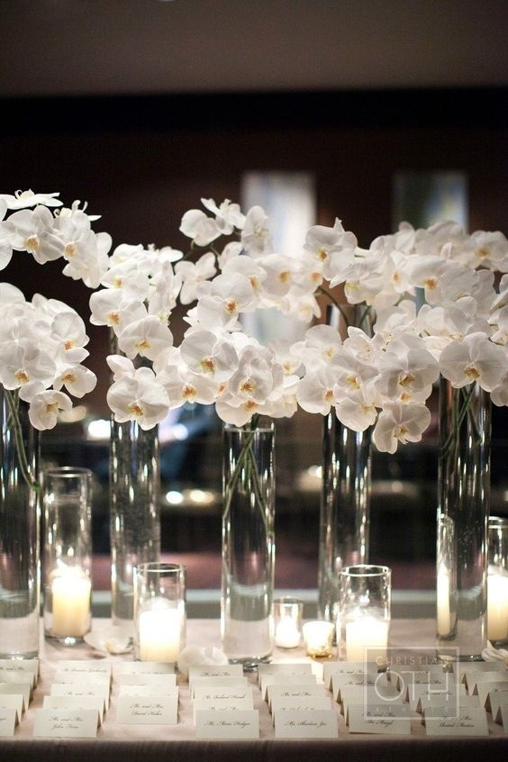 decoraçÃO de casamento com orquídeas arranjos de flores