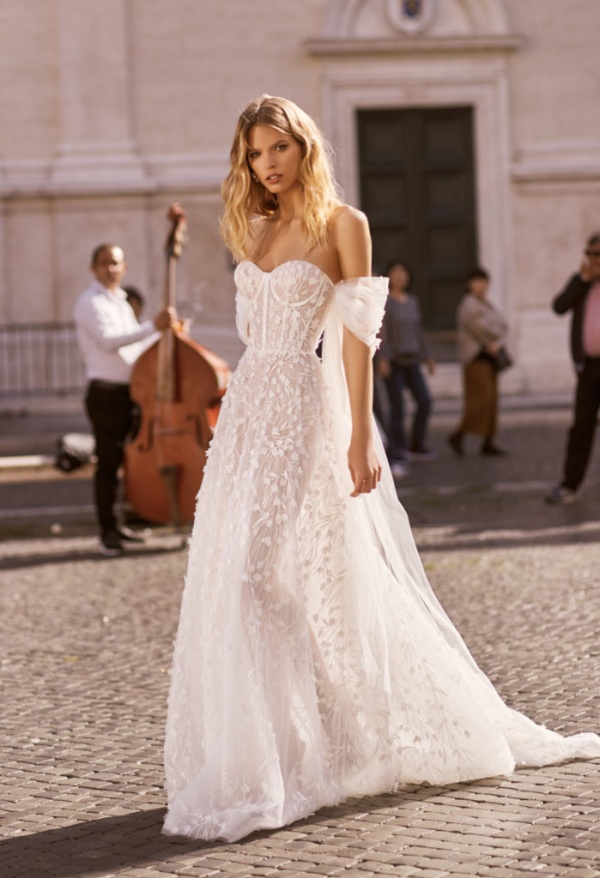 vestido de noiva com corpete estruturado