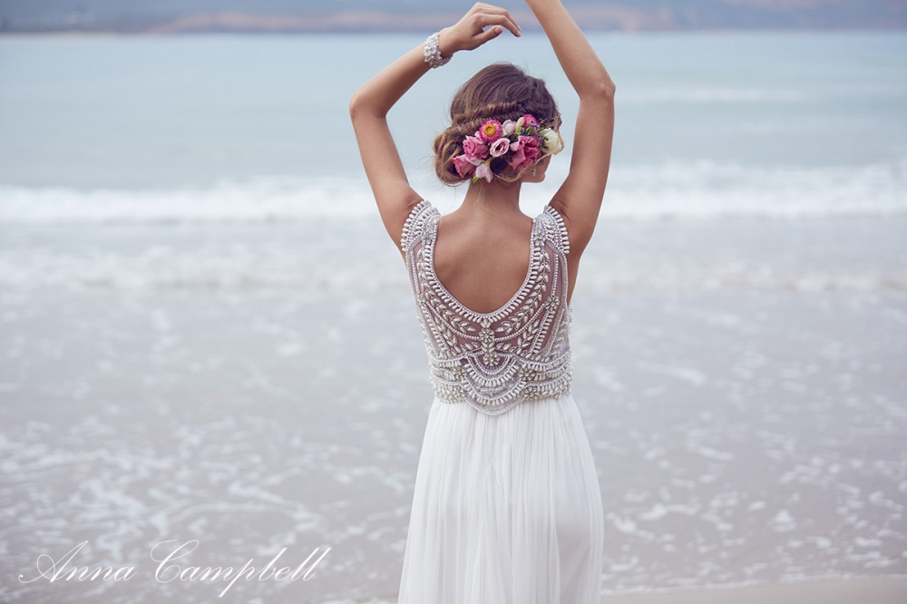  praia casar brilho anna campbell tendência hippie chic boho 2016 vestido de noiva casamento