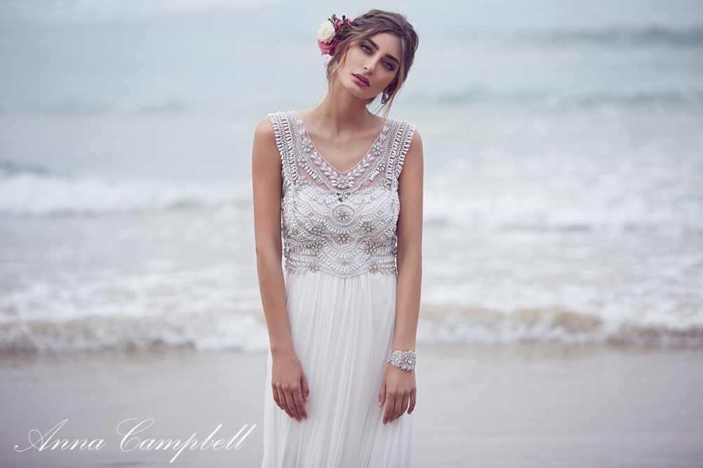 vestido de noiva bordado anna campbell tendência 2016 moda de dia campo praia casamento chic