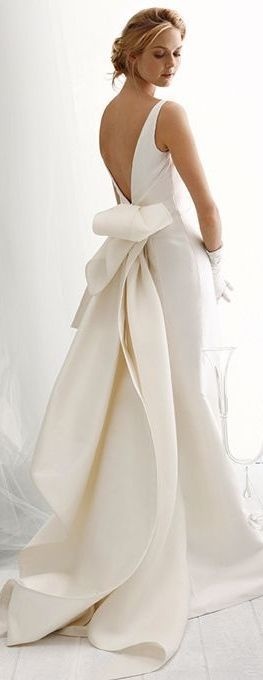  minimalista atrás vestido de noiva tope fashionista estilo laço estiloso estilista arquitetura