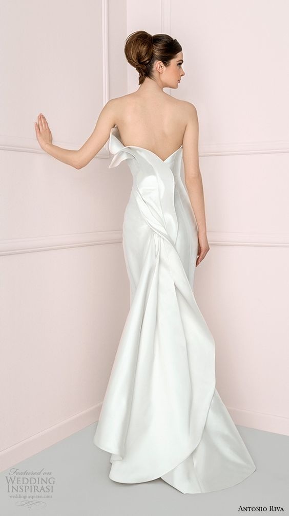  liso moda estilo arquitetura costas vestido de noiva tope minimalista fashionista estiloso